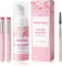 Wimpernverlängerungs-Reiniger, BREYLEE Wimpernverlängerungs-Shampoo 60ML + Mascara Wand + Bürsten-Wimpernschaum-Reiniger für Verlängerungen und natürliche Wimpern, Salon- und Heimgebrauch