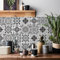 HORIWE Fliesenaufkleber Mosaik Wandfliese Aufkleber 24 Stück PVC Fliesensticker Fliesen Marokko Selbstklebende Tapete Wasserdicht Wandaufkleber für Küche,Schrank,Möbel,Tisch
