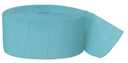 Unique 47171 Krepp-Papier Party-Papierschlange-24,6 m-Blaugrün Farbe, Teal