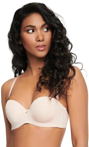 ESOTIQ Damen Push-Up BH Claudia Basic | vorgeformte Cups und herausnehmbare Kissen für EIN traumhaftes Dekolleté | hautfreundliche Stoffqualität