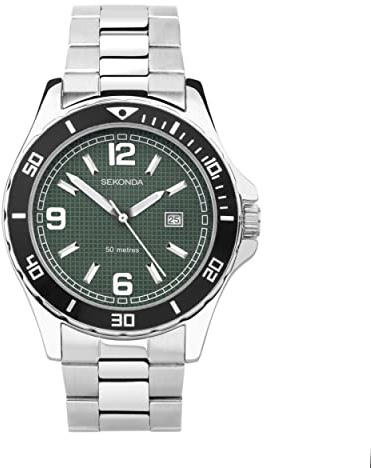 Sekonda Mens 50m Water Resistant Bracelet Watch 30078 (Green)
