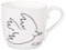 tea4chill Könitz Kaffeetasse Picasso Friedenstaube. Tee- oder Teetasse 425ml, Fine Bone China Porzellan