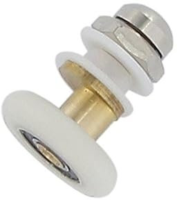 Homoyoyo 6stücke Duschtürrollenrad Aus Edelstahl Und Messing Rad-durchmesser Gesamtlänge Ersatz Duschtüren Und Glastüren Dicke