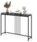 DREAMADE 120 x 30 x 90 cm Konsolentisch, Schmaler Flurtisch mit marmorähnlicher Tischplatte & Metallrahmen, Eingangstisch belastbar bis 20kg, für Wohnzimmer, Flur & Eingang
