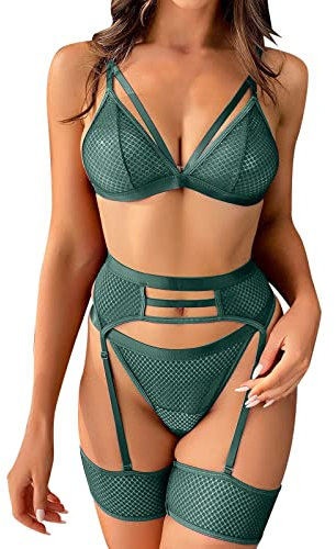 WILLBEST Dessous Damen sexy unterwäsche Set Push up Unterhose Bedrucken unterwäsche schwarzes Dessous Set en Babydoll Bustier aus Baumwolle Dessous Set Reizwäsche reizwäsche Dessous sexy Corsage