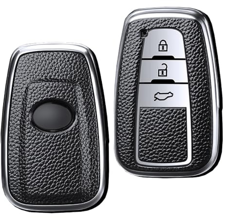 KUNIO Schlüsselhülle Passt für Toyota Camry C-HR Prius RAV4 GT86 Corolla Yaris Land Cruiser Prado Schlüsselschutz TPU Schlüsselcover Schutzhülle Schlüsseletui