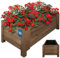 KOTARBAU® Pot de Fleurs Jardinière Bois Extérieur de 79 x 39 cm Marron |Boîte de Jardin pour l'Extérieur |Bac Bois à Fleurs |Jardinière Bois Extérieur |Support pour Plantes de Balcon |Jardinière Bois