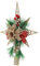 PRETYZOOM 2st Weihnachtsbaumspitze Stern Explodierende Sternspitze Weihnachtsbaum Aus Rattan Christbaumspitze Gold Stern-weihnachtsbaumspitze Weihnachtsbaumspitzenhalter Topper Plastik