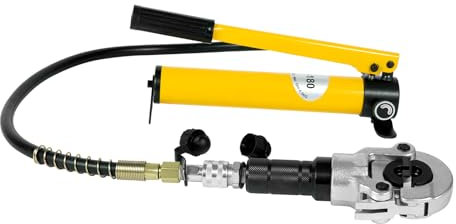 Pinza di crimpatura idraulica 6T, pinza crimpatrice idraulica professionale con testa girevole a 360° tipo V tubo di rame pinza di crimpatura 12-28 mm tipo TH 16-32 mm pinza crimpatrice per