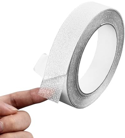 Befun Anti Slip Shower Stickers, Clear Tape for Bath and Steps 2.5CM x 5M | Self Adhesive Non-Slip PEVA Tape, High Viscosity, Bathtub and Shower Treads, Safety Grip, Prevents Slipping