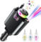 Kukiwhy Retractable Car Charger with Starlight Essential Oil Diffuser, USB C Car Charger Adapter, Compatible with iPhone 16/16 Pro Max/15/14/13/12/11, Samsung Galaxy S25/S24/S23 Ultra, Pixel