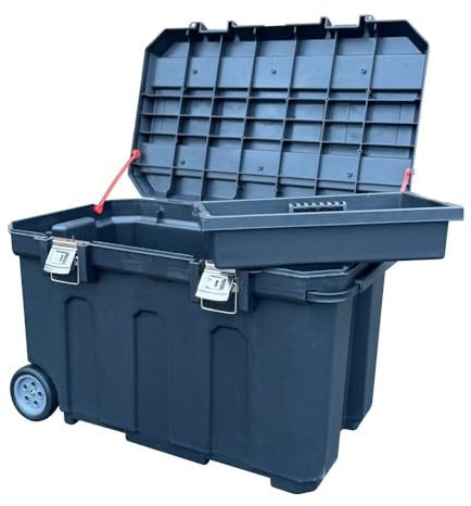 US PRO Portable waterproof Hard Carry tool trolley case box pull along 38