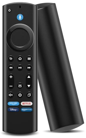 Ersatz Sprachfernbedienung, Sanicata (4th Gen) Ersatz Fernbedienung mit Sprachfunktion Passend für AMZ-Fire-TV s-tick/Cube/Lite/2 Gen/3 Gen/4K/4K MAX, für Insignia/Pioneer Smart TVs