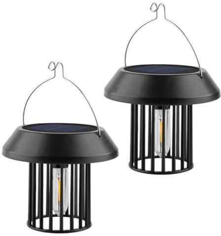 TOYANDONA 2stücke Solar-hängeleuchten Für Außenbereich Energiesparend Automatischer Betrieb Bei Dämmerung Dekorativ Für Garten Terrasse Und Camping