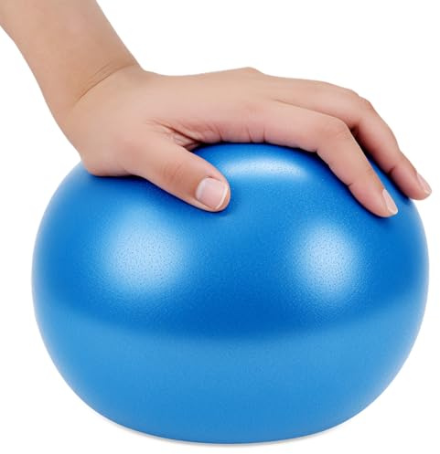 QWORK® Ballon Pilates Petite 25 cm - Ballon de Gymnastique Anti-Dérapant pour Pilates, Yoga, Gym
