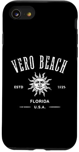Vero Beach Florida Vintage-Design-Souvenir im Used-Look Hülle für iPhone SE (2020) / 7/8