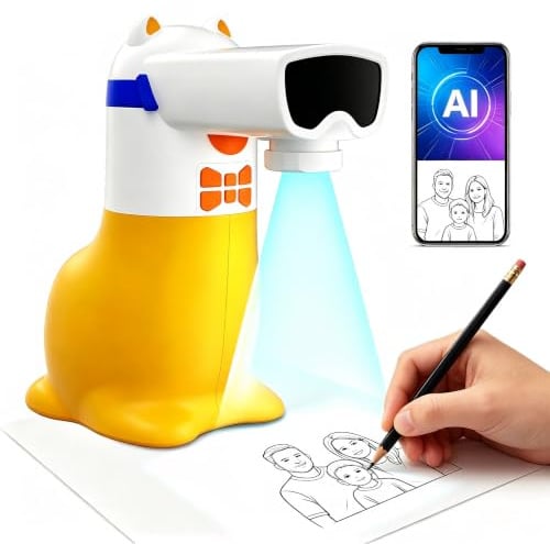Yoturetoys AI Drawing Projector for Kids, Birthday Gift Toy, Ages 5-12 | Christmas Gift for Boys and Girls, Turning Typed Ideas and Favorite Photos into Traceable Art