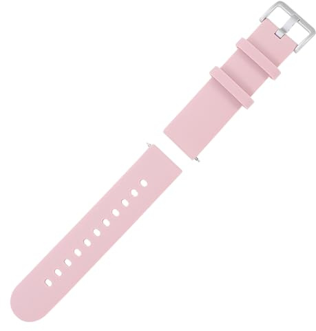 JECOMPRIS Bracelet de Montre Remplacement 20mm en Silicone Rose Installation Facile Matériau Souple et Confortable pour Garçon et Filles pour Usage Quotidien