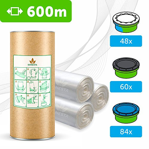 600m. ECO Recharge Universelle de sac pour poubelle à couches compatible avec Tommee Tippee : Twist and Click, Simplee, TEC et Autres | Rapide et facile à utiliser.