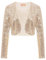 Belle Poque Women Formal Party Dress Elegant Cropped Tops with Long Sleeve Champagne(570-3) L