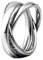 Heideman Ring Damen Trini - aus hochwertigem Edelstahl - silber gold farbend poliert - Damenring für Frauen - Rollring Spielring Dreierring
