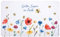 Frühstücksbrettchen Gottes Segen in Fülle mit bunten Blumen Vintage Frühstücksbrett