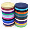 MoonyLI Sangle de Coton 1cm - Ruban à Chevrons pour Bricolage et Ceinture (28 Mètres, 14 Couleurs)
