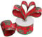 Belle Vous Rotes Geschenkband – 20 m x 6,3 cm Breites Glitzerndes Organzaband mit Schneeflocken Muster und Draht – Deko Schleifenband für Weihnachtsfeier, Christbaum & Geschenke
