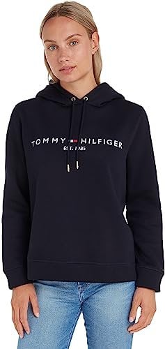 Tommy Hilfiger Sweat à Capuche Femme Heritage avec Capuche, Bleu (Desert Sky), XXL