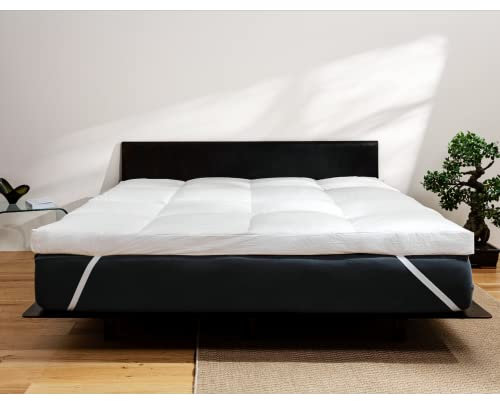 BEFA NATUR Made in Germany Matratzentopper einlagig 160x200 cm aus 85% Federn und 15% Daunen, Allergiker geeignet (Nomite), Öko-Tex 100 Klasse 1 Zertifiziert, EN Standart 12934, Downpass
