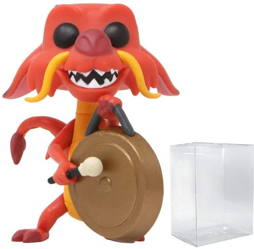 Disney: Mulan - Mushu mit Gong Funko Pop! Vinyl-Figur (inklusive passender Popbox-Schutzhülle)