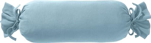 Erwin Müller Nackenrollenbezug Nürnberg Doppel-Jersey, hellblau Größe 40x15 cm Ø - strapazierfest, besonders formtreu, mit Bindeband