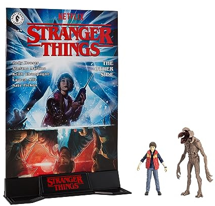 McFarlane Stranger Things Page Punchers 2-Pack - Will Byers and Demogorgon 3 Action Figures with Comic - Pocket-Sized Collectibles from the Upside Down