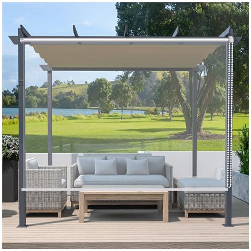 Transparente Rollos Jalousien, Durchsichtige Rollläden Für Fenster, wasserdichte Rollos Für Außen, PVC Trennvorhänge, Seitenzugrollos, Thermisch/regenfeste Rollos, 0,5mm,WxH-160x180cm/63 * 70.9in