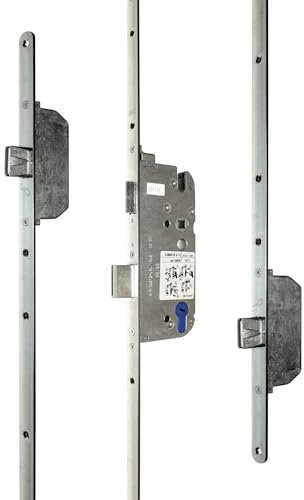 GU Secury Mehrfachverriegelung/Haustürschloss MR 2 mit Massivriegel, Dornmaß 65mm, Entfernung: 92mm, Stulp: 20mm, DIN Links/Rechts verwendbar (6-37510) incl. SN-TEC® Montageanleitung