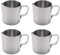 Lot de 4 pichets à lait en acier inoxydable pour mousseur à lait, café, latte, lait, art latte (200 ml)