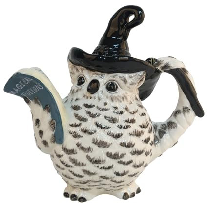 Exquisite Handbemalte Tiermotiv-Teekanne: Genuss in Stil (Schneeeule)