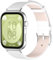 Correa de Cuero Compatible con Huawei Watch Fit 3, Correas de Repuesto Ajustable de Cuero Compatible con Huawei Watch Fit 3 Correa para Mujeres Hombres (Blanco)
