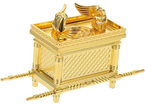 IMIKEYA Statue aus Zinklegierung Religiöses Kunsthandwerk Kompakte Tischarche für Kirchen und Wohnraumdekoration