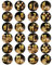 Adventskalender Aufkleber Zahlen, Adventskalender Sticker 1-24, Aufkleber Adventskalender Zahlen, Adventskalender Zahlen Aufkleber für Adventskalender Basteln und Befüllen