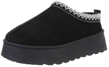 Ital Design Damen Stiefeletten mit flacher Sohle, runde Spitze
