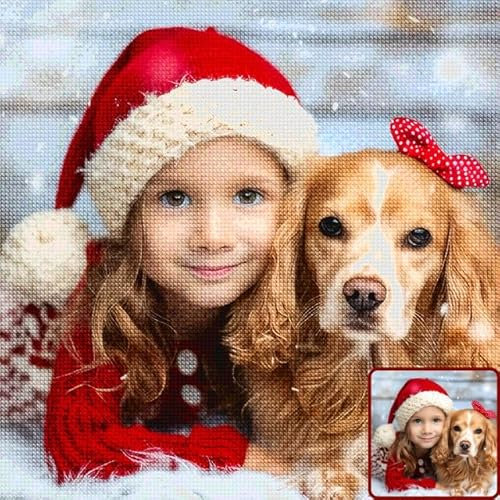 Personalisiertes Diamond Painting für Erwachsene - Eigenes Foto, 5D Diamant Bilder, DIY Kreatives Geschenk für die Wanddekoration zu Hause