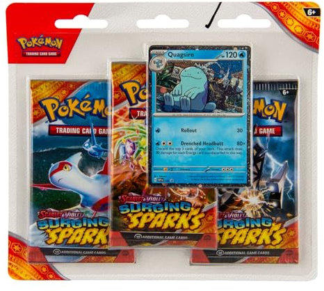 Pokemon TCG: Scarlet & Violet - Surging Sparks Three-Booster Quagsire