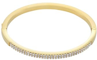 Fossil Ellis Damen Edelstahl Armband mit Druckknopfverschluss