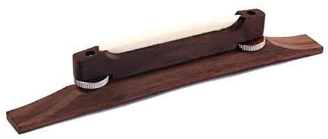COOPHYA Höhenverstellbare Archtop Gitarrenbrücke mit Poliertem Knochensattel für Akustik und Jazzgitarren Präzise Verstellbar für Klang