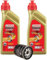 Kit Tagliando 2Lt Olio 5W-40 + Filtro olio 82635R per Piaggio Beverly Vespa GTS Liberty 125 150 200 300