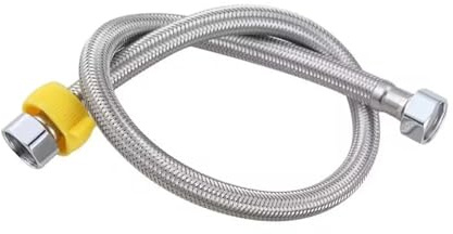 HF Mont Tuyau d'arrivée d'eau chaude et froide en acier inoxydable 304, flexible de raccordement tressé for chauffe-eau(A,60cm)