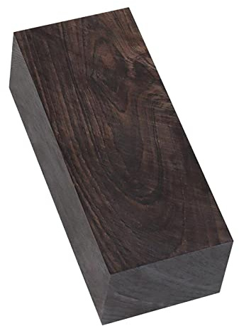 MFMEXUL Holzrohling Griffbrett Bastelholz Edelholz Brett Dalbergia Melanoxylon für Hobbyarbeiten Musikinstrumente Messerschäfte Heimwerken