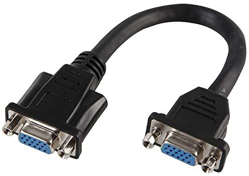 Pro Signal 15 Pin VGA Female to Female Adaptor/Coupler Lead, 135mm Black