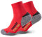 Piarini 2 Paar Coolmax Wandersocken Trekkingsocken Funktionssocken kurz - rot 43-46